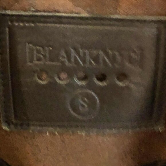 NWT BLANK NYC Asymmetric Zip Moto Jacket Vegan Suede Leather Whiskey Brown S - Picture 7 of 8